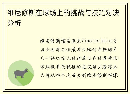 维尼修斯在球场上的挑战与技巧对决分析
